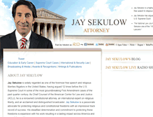 Tablet Screenshot of jaysekulow.com